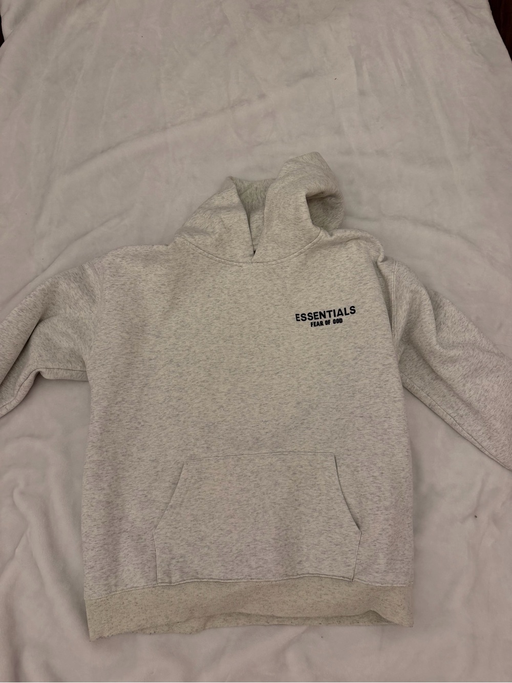 Fear of God Essentials Heather Gray Crewneck Hoodie